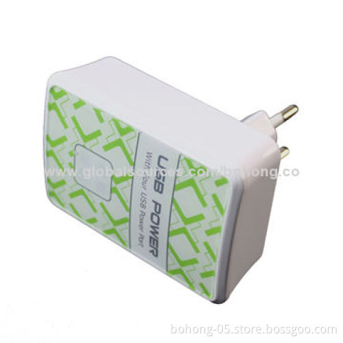 USB Charger, 4 USB Connector, OEM and ODM Orders Accepted